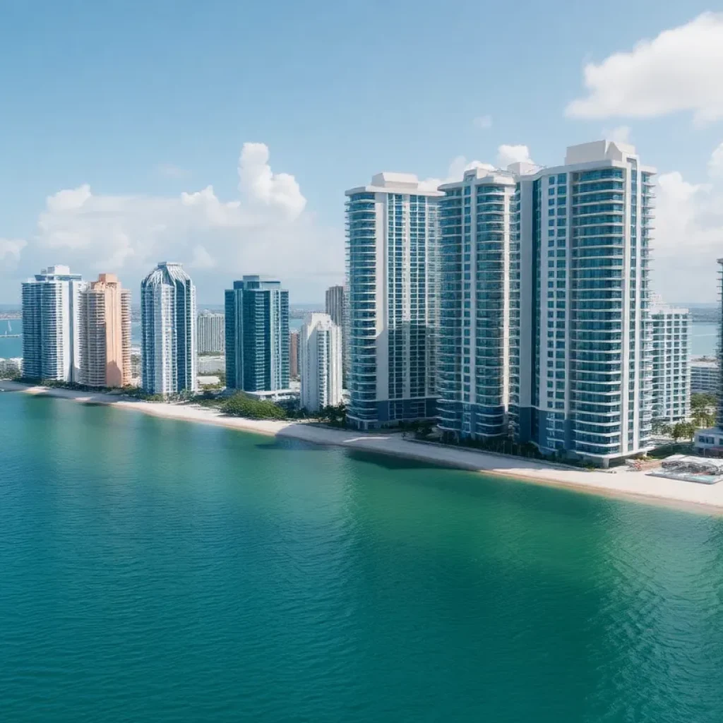 Luxury high-rises sinking into Miami's coast.