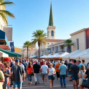 Community members celebrating resilience in St. Petersburg