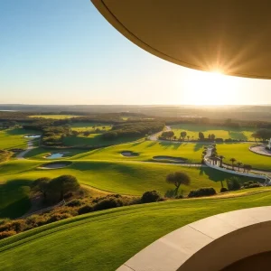 View of the Els Club Vilamoura golf course in the Algarve