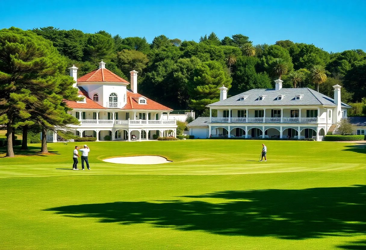 A panoramic view of the future Els Club Vilamoura golf course in the Algarve.