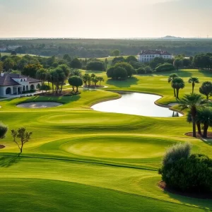 Luxurious golf course designed by Ernie Els in the Algarve, Europe