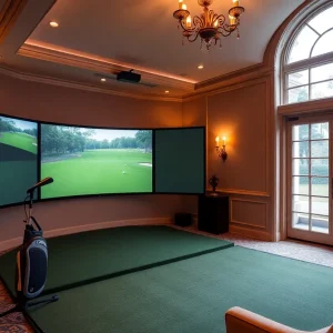 Luxurious golf simulator installed in Governor's Mansion gym