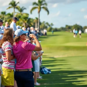 Professional golfers at Tiburon Golf Club for the Grant Thornton Invitational