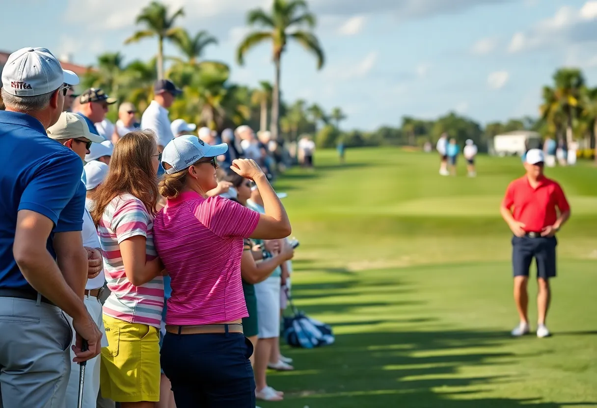 Professional golfers at Tiburon Golf Club for the Grant Thornton Invitational