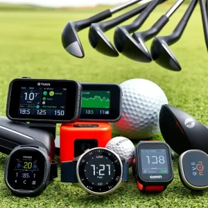 Display of golf gear for holiday shopping