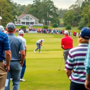 Golfers competing at LIV Golf Promotions 2024