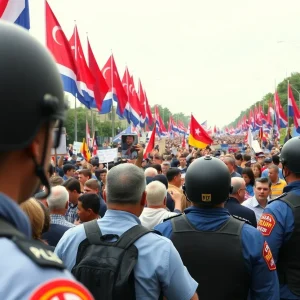 Crowd in panic during Trump's rally