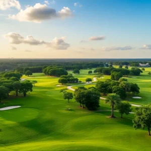 Aerial view of Soleta Golf Club showcasing the golf course and natural surroundings