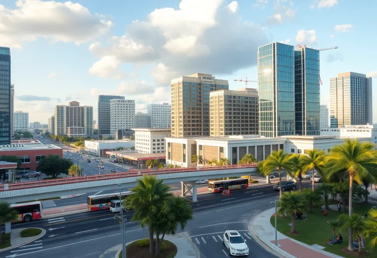 A view of Tampa's upcoming urban developments and public spaces.