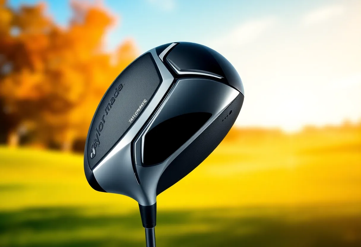 New TaylorMade Qi35 driver showcased on a golf course