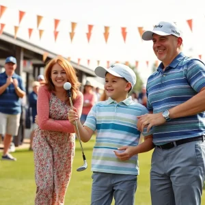 Family celebrating together at the PNC Championship