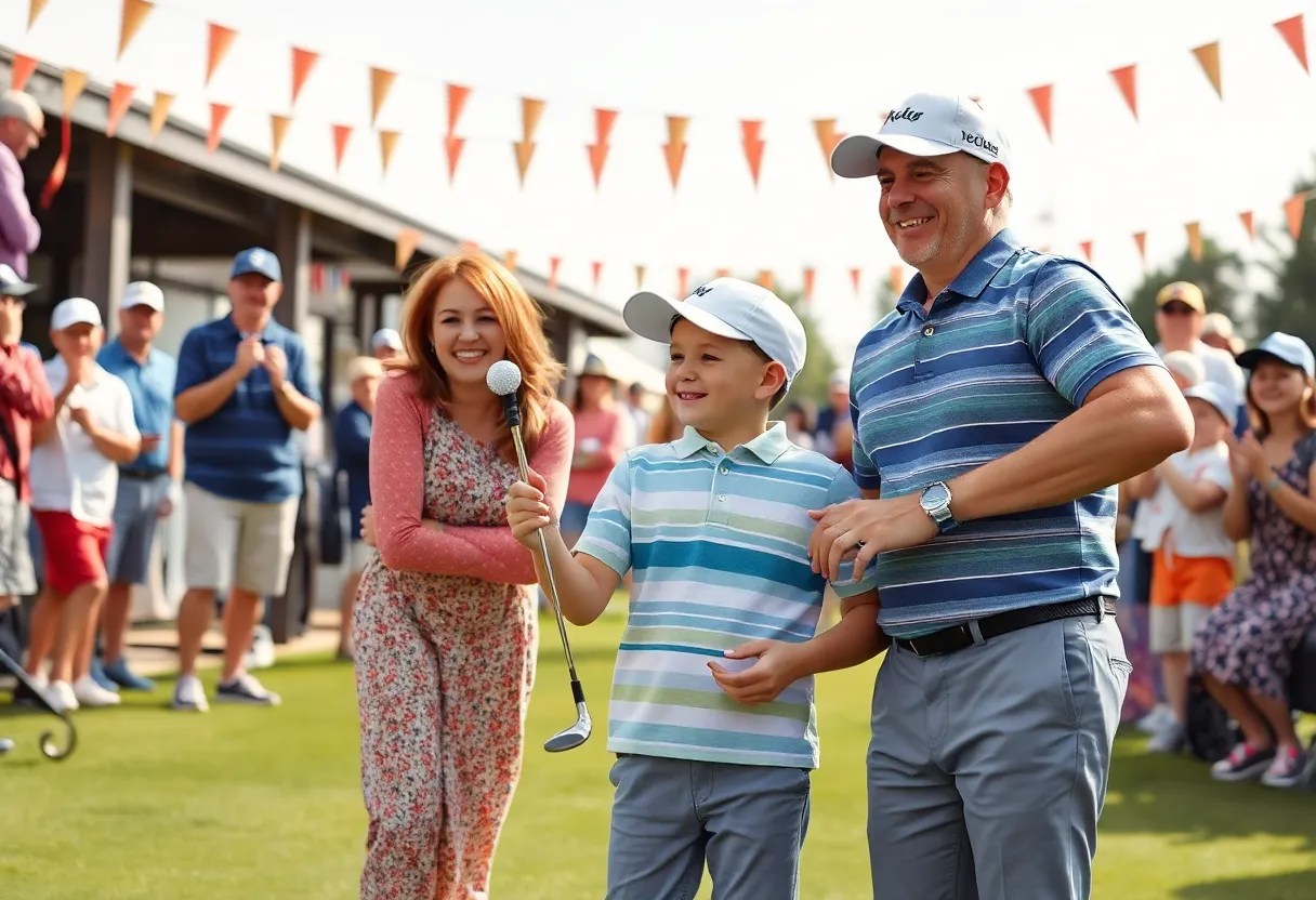 Family celebrating together at the PNC Championship