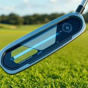 Modern golf clubs with innovative designs and technologies.