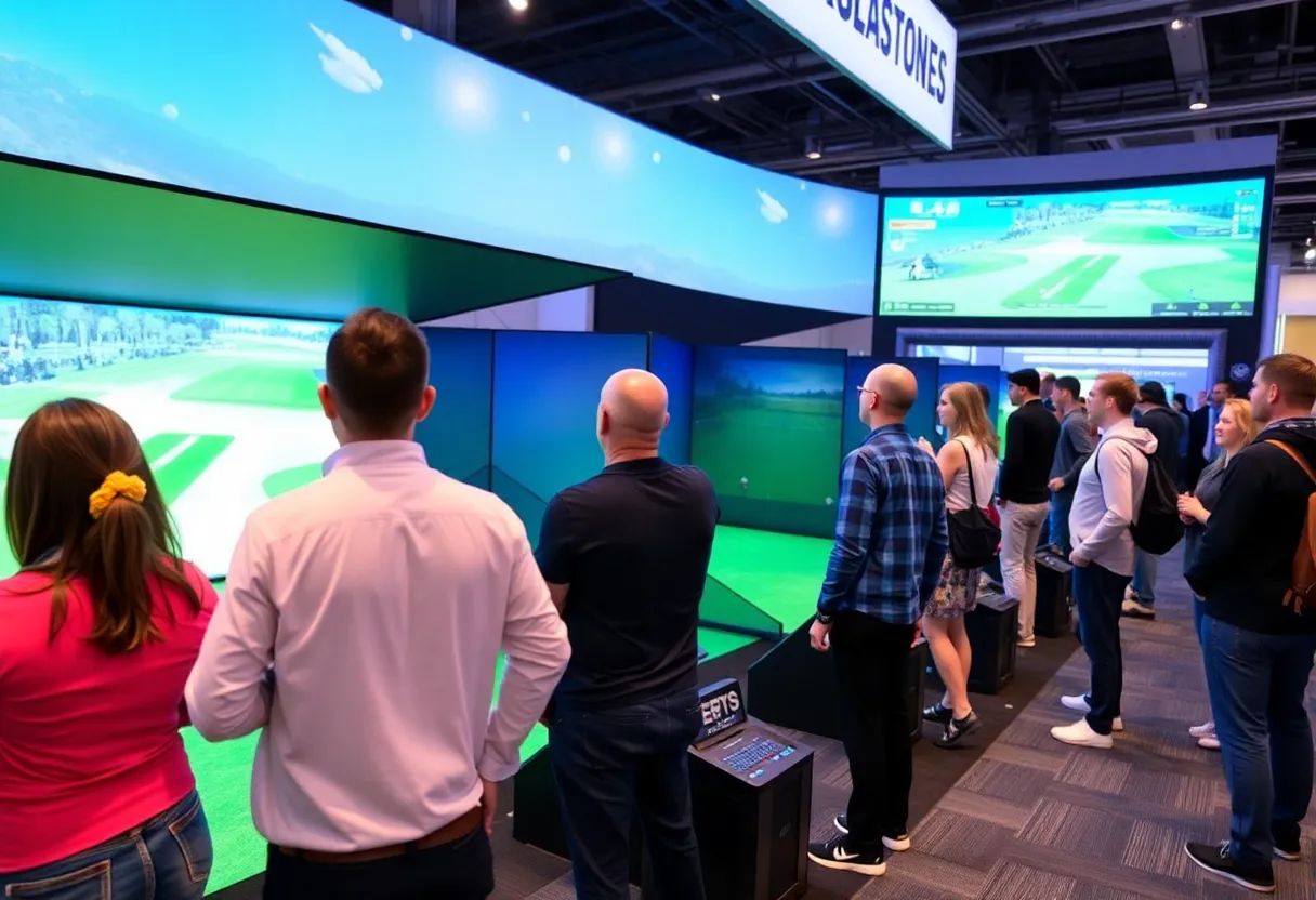 Uneekor booth showcasing innovative golf technology at the PGA Show