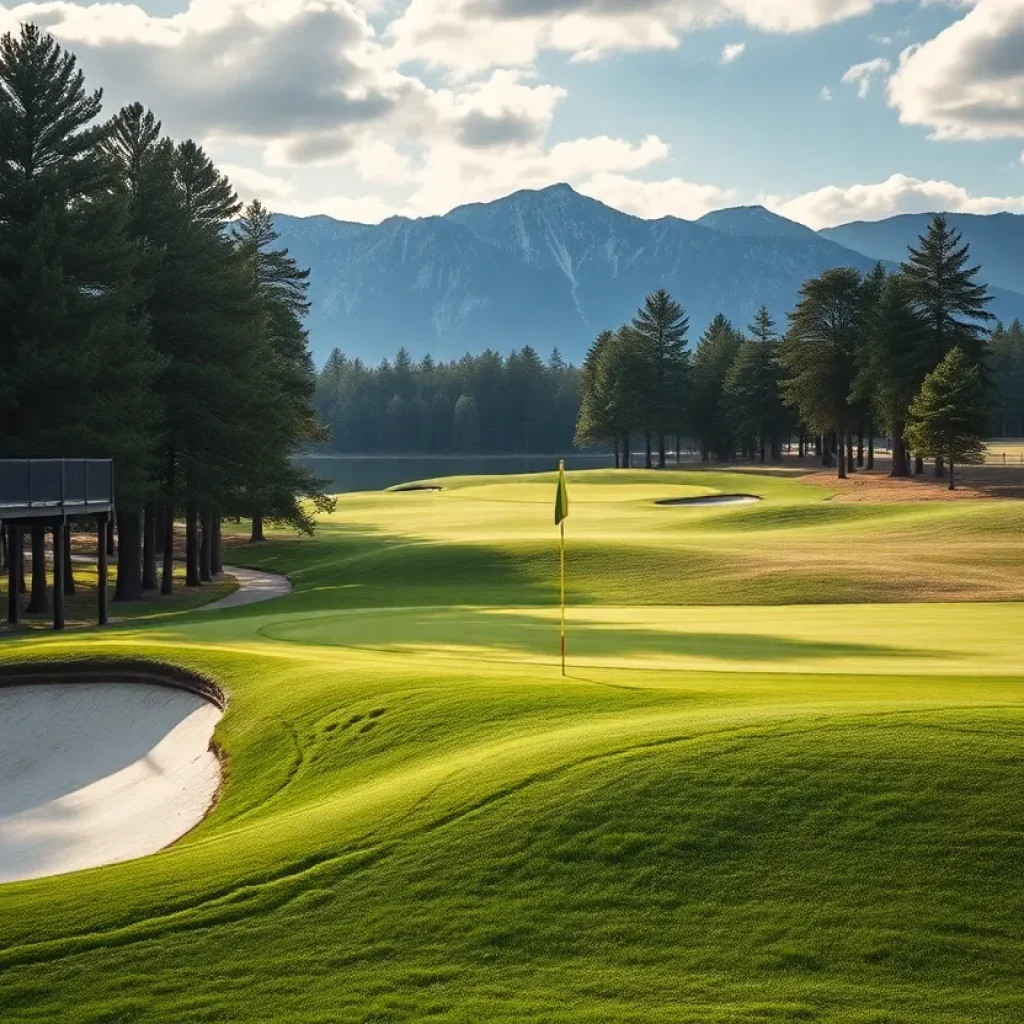 Close Up of a Beautiful Golf Course