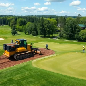 Renovation work at Baltusrol Golf Club's Upper Course