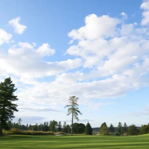 Close Up of a Beautiful Golf Course