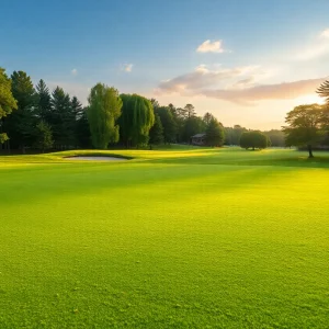 Close Up of a Beautiful Golf Course