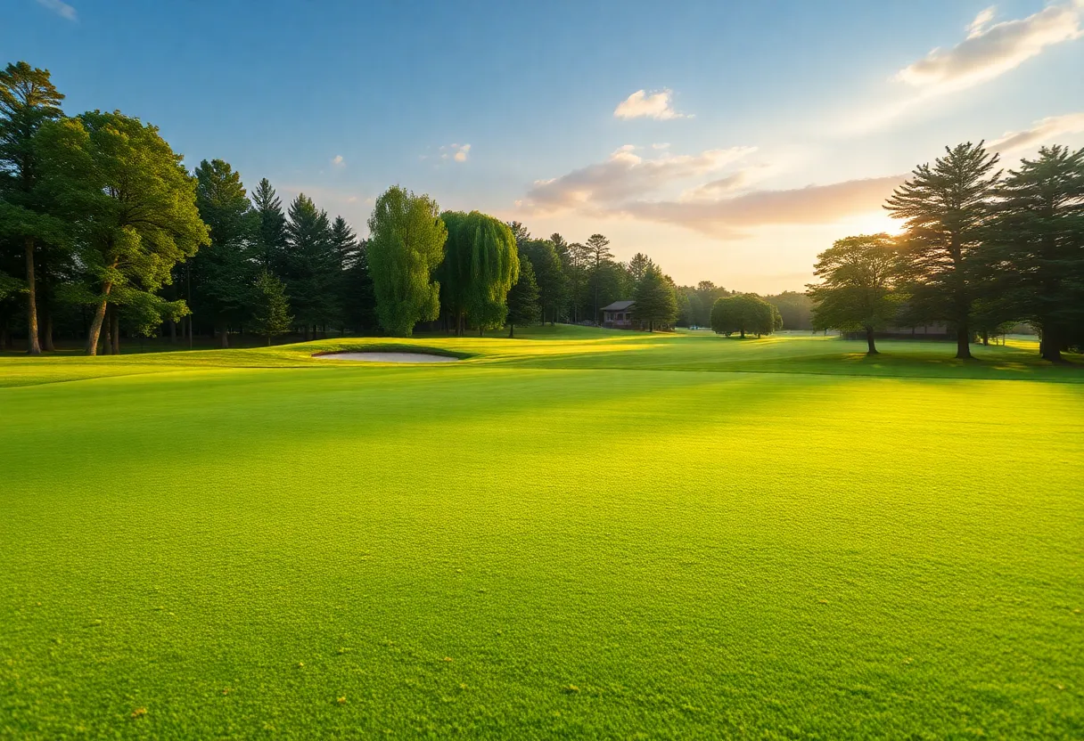 Close Up of a Beautiful Golf Course