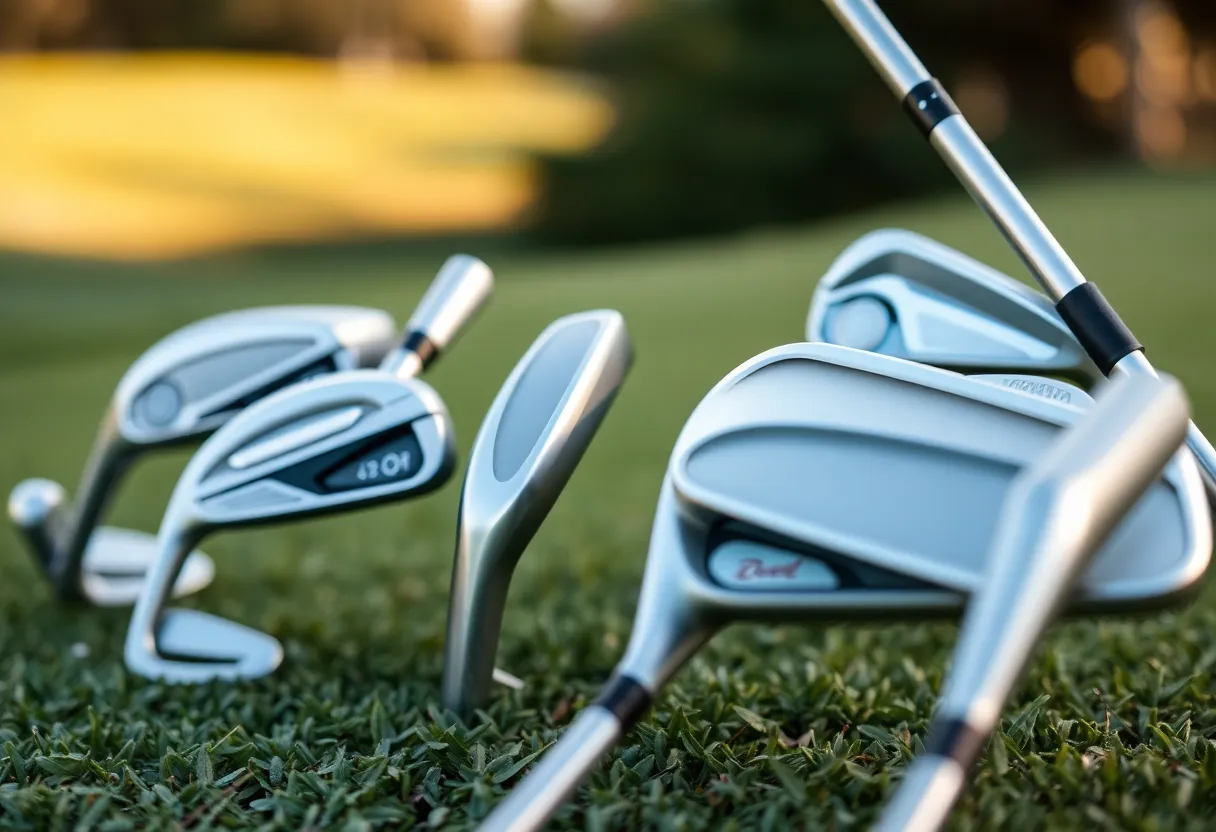 Display of best golf irons for 2025