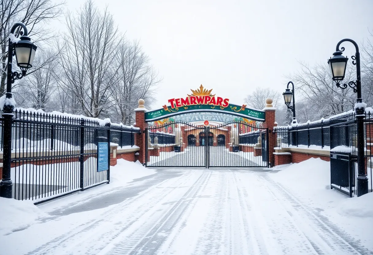 Winter storm closes Busch Gardens Tampa Bay