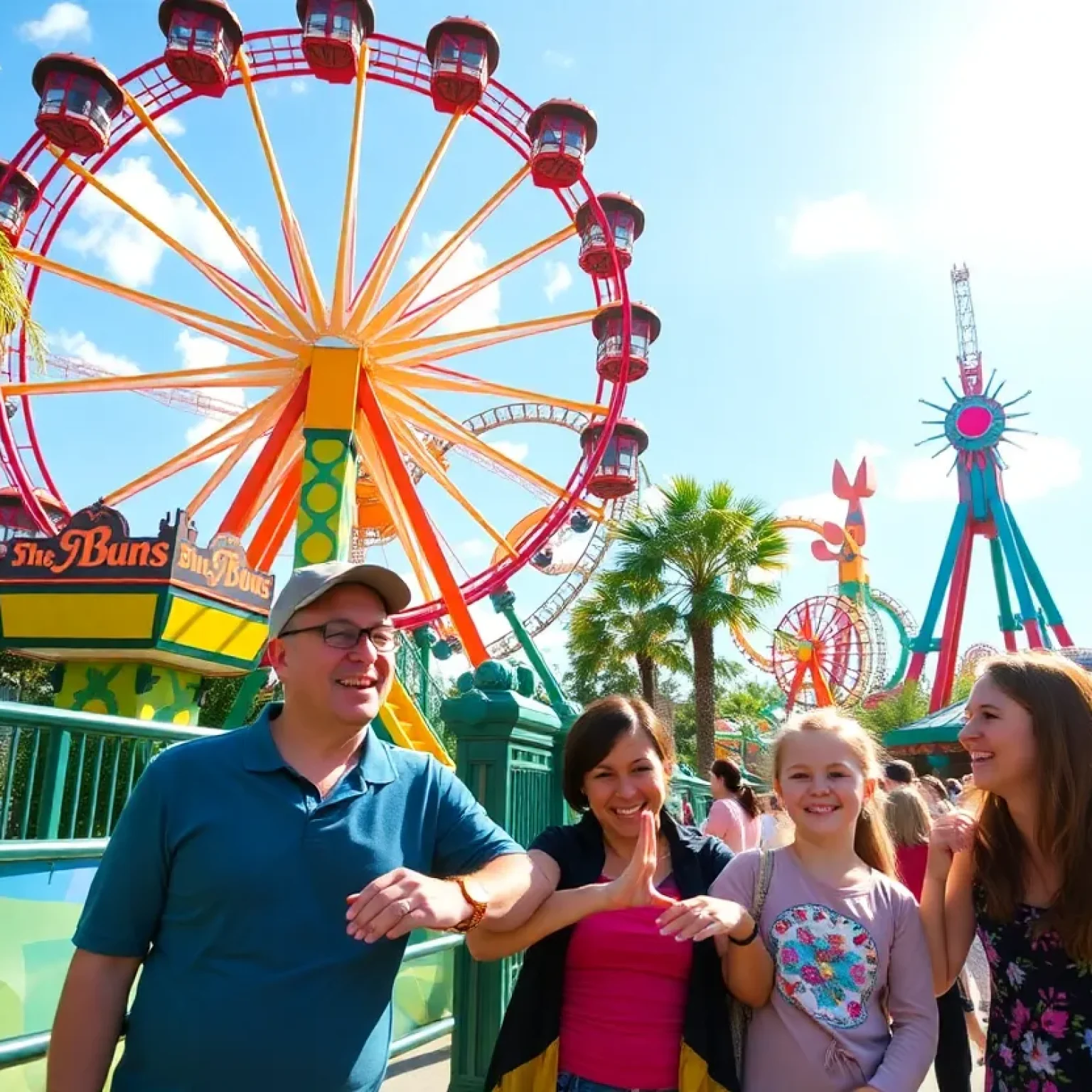 Families enjoying attractions at Busch Gardens Tampa Bay