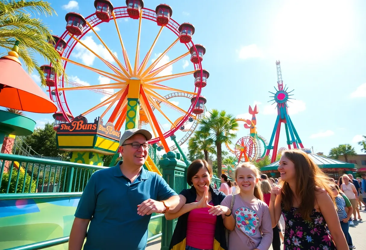 Families enjoying attractions at Busch Gardens Tampa Bay