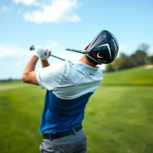 Callaway Elyte driver and iron lines displayed on a golf course