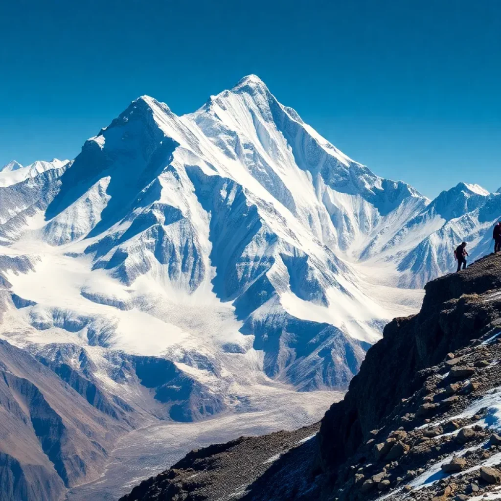 Climbers on Mount Everest