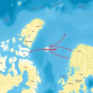 Geopolitical Map of Greenland