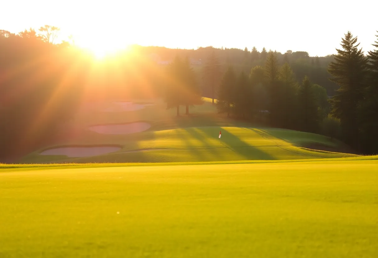 Close Up of a Beautiful Golf Course