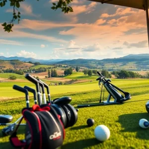 Golfers on a Hawaiian golf course testing new golf equipment for the PGA Tour 2025 season.