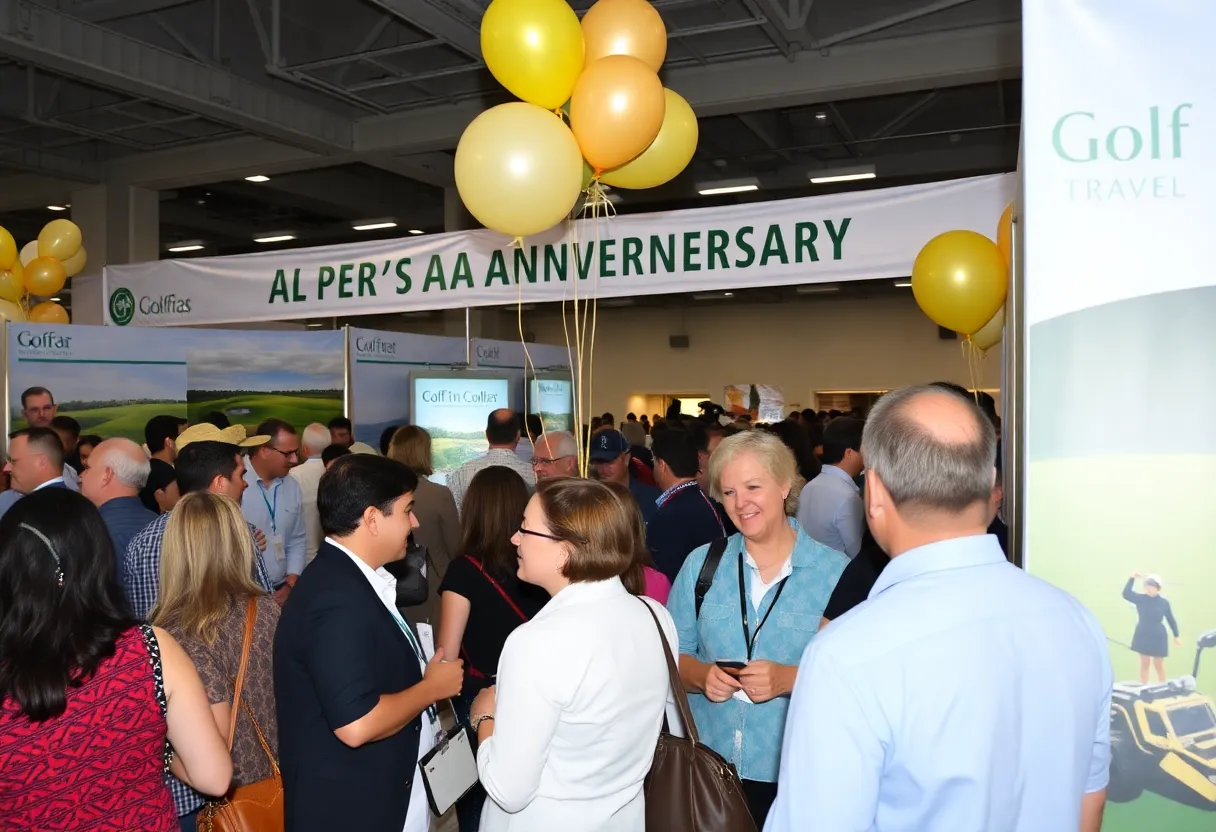 Golf Travel Writers of America celebrating 20 years with a gathering of writers and golf enthusiasts.