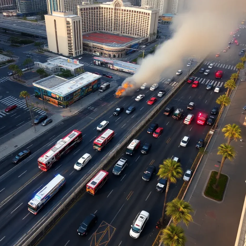 Explosion Scene in Las Vegas