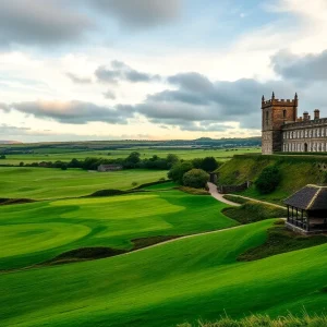 Lush greens of the Old Course at St Andrews