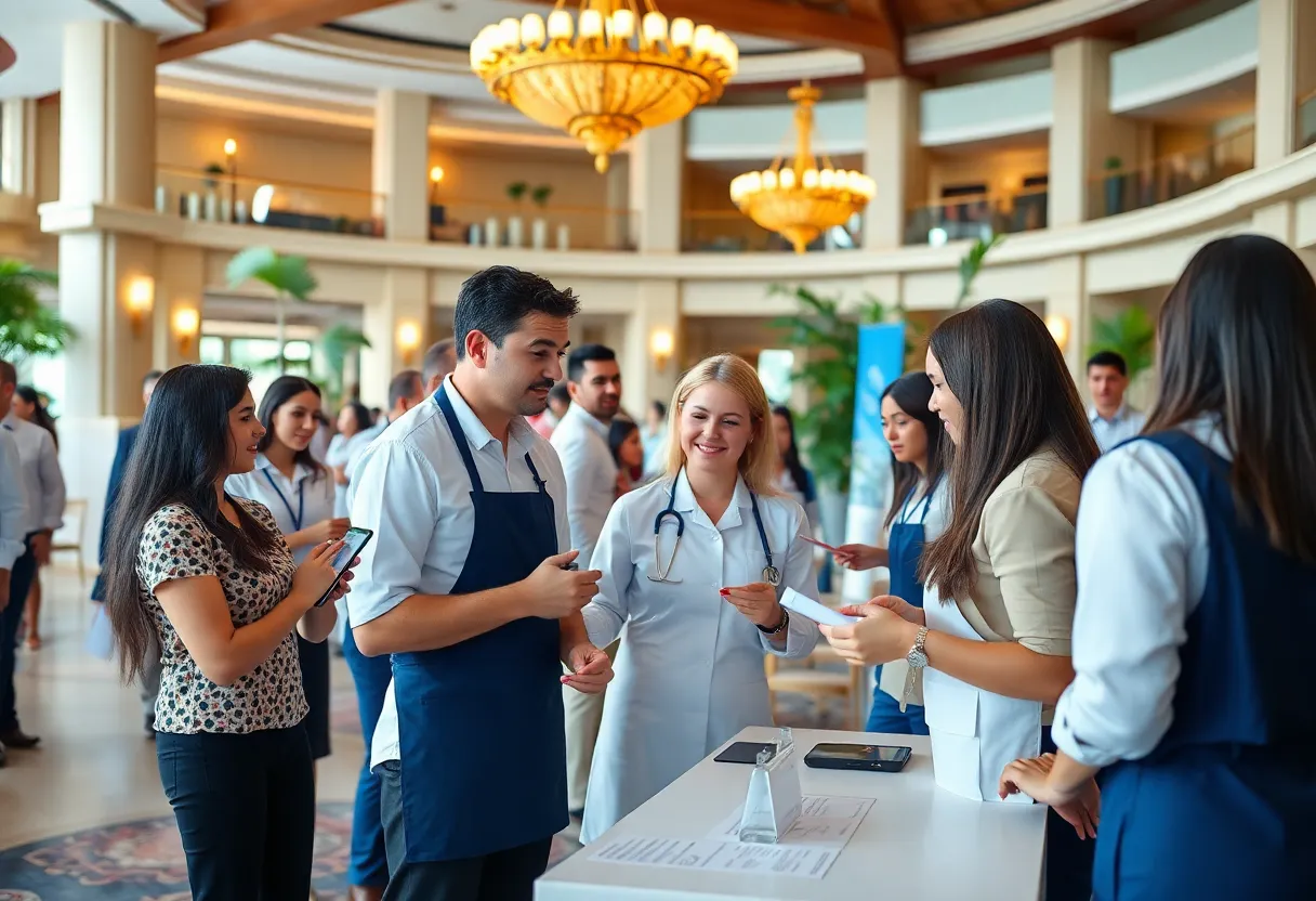 Job seekers at Quinta do Lago Resort Open Day