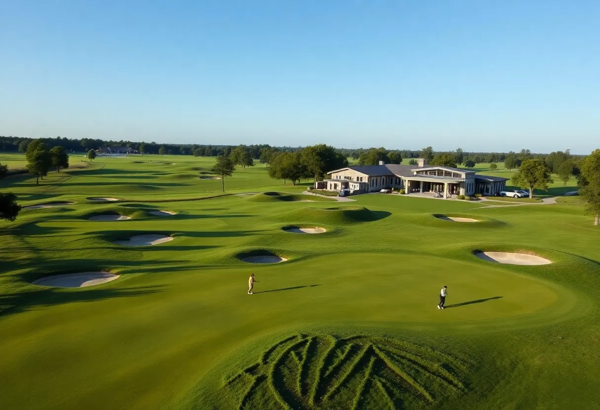 Aerial view of the renovated Seminole Legacy Golf Club course