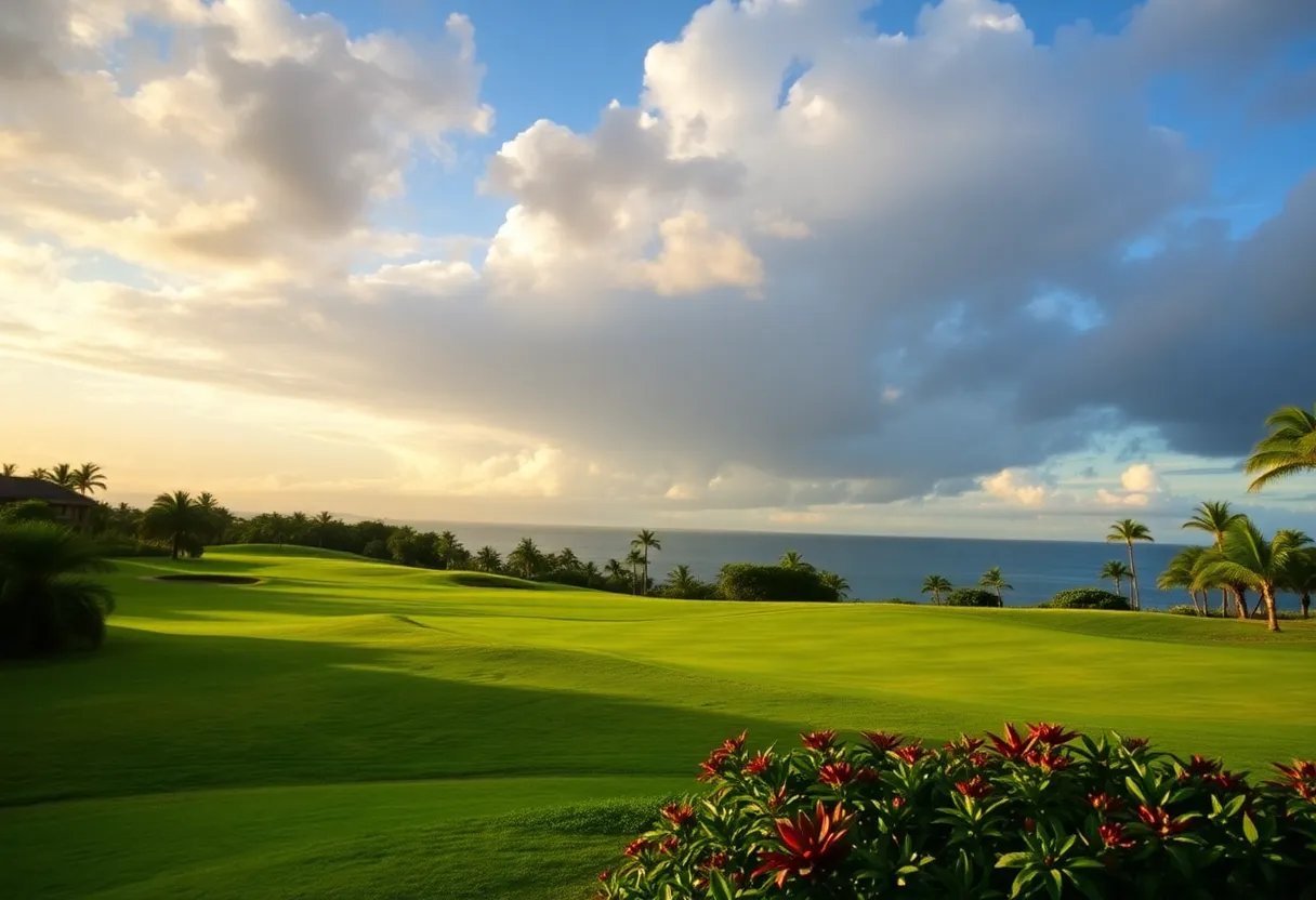 View of the stunning Plantation Course at The Sentry Tournament