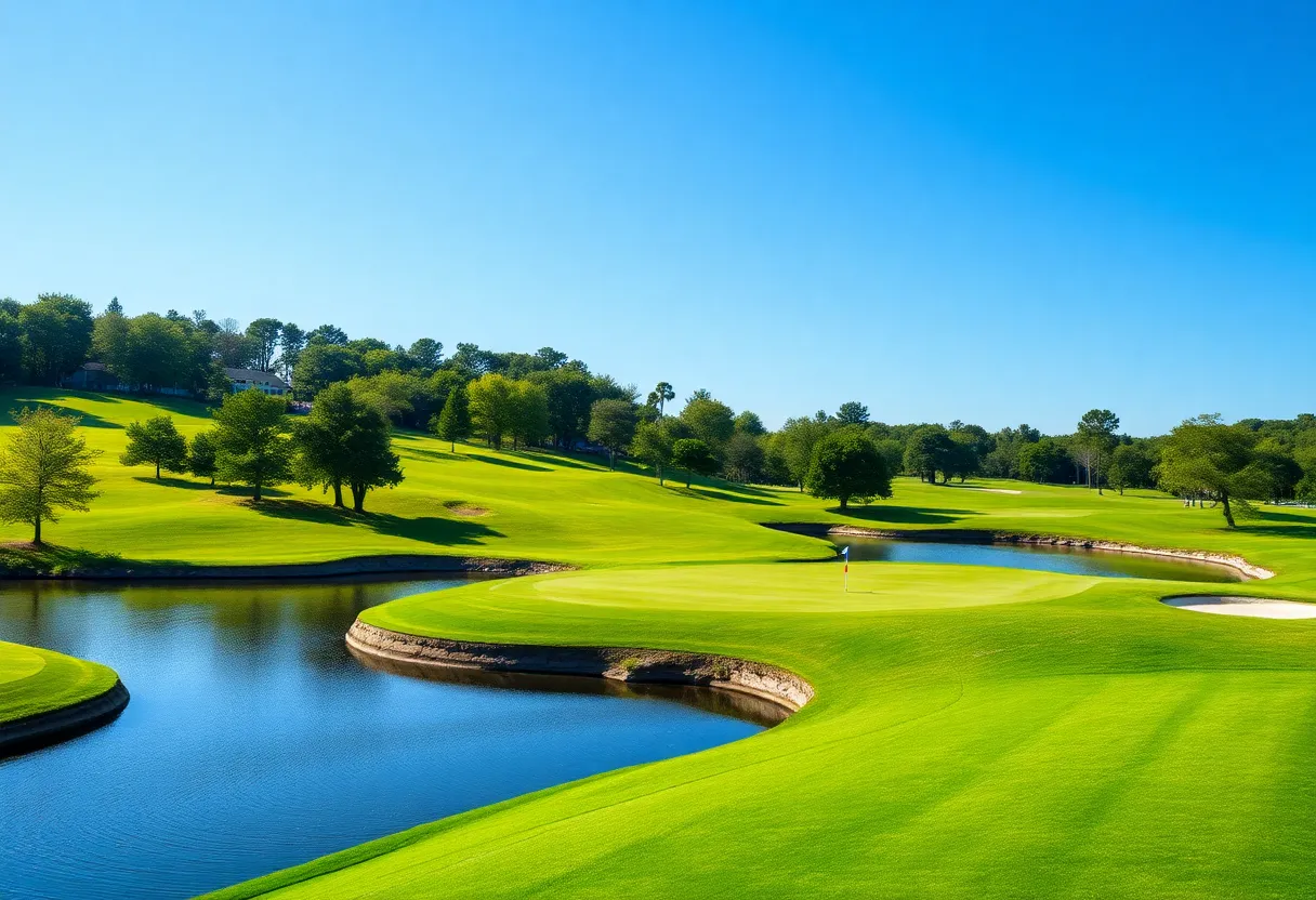 Scenic view of Shaker Run Golf Course