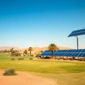 View of Somabay Golf Course highlighting sustainability features