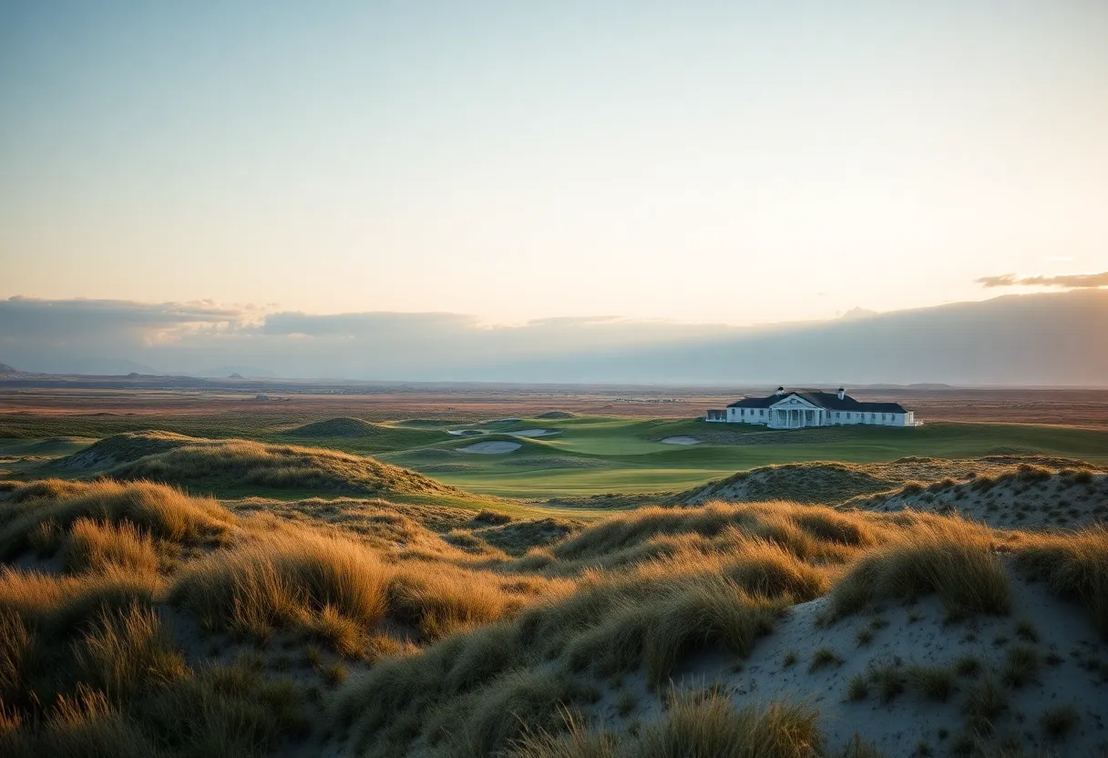 Artistic view of the new golf course at Streamsong Resort