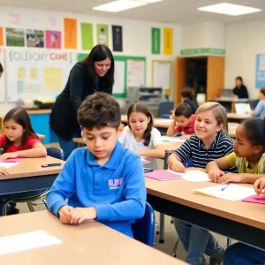 Students engaging in a classroom in Tampa Bay for education initiative