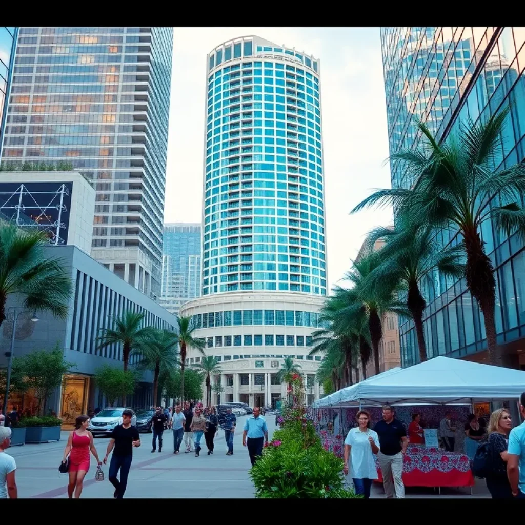 Downtown Tampa showcasing developments and community activities.