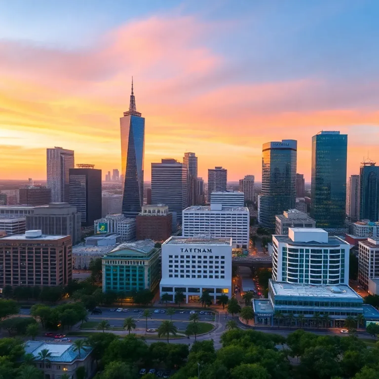 A view of Tampa's skyline representing business growth and leadership changes.