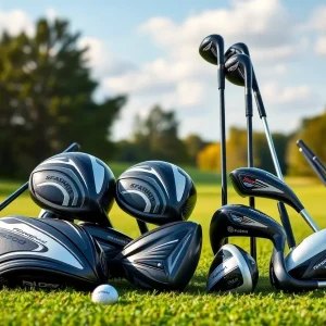 Titleist GT1 driver and fairway woods on a golf course