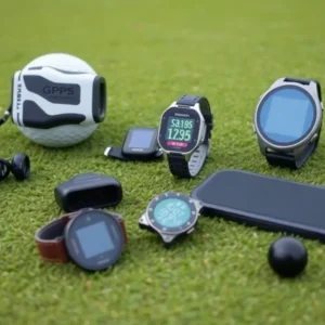 Various golf gadgets for improving game performance on a golf course