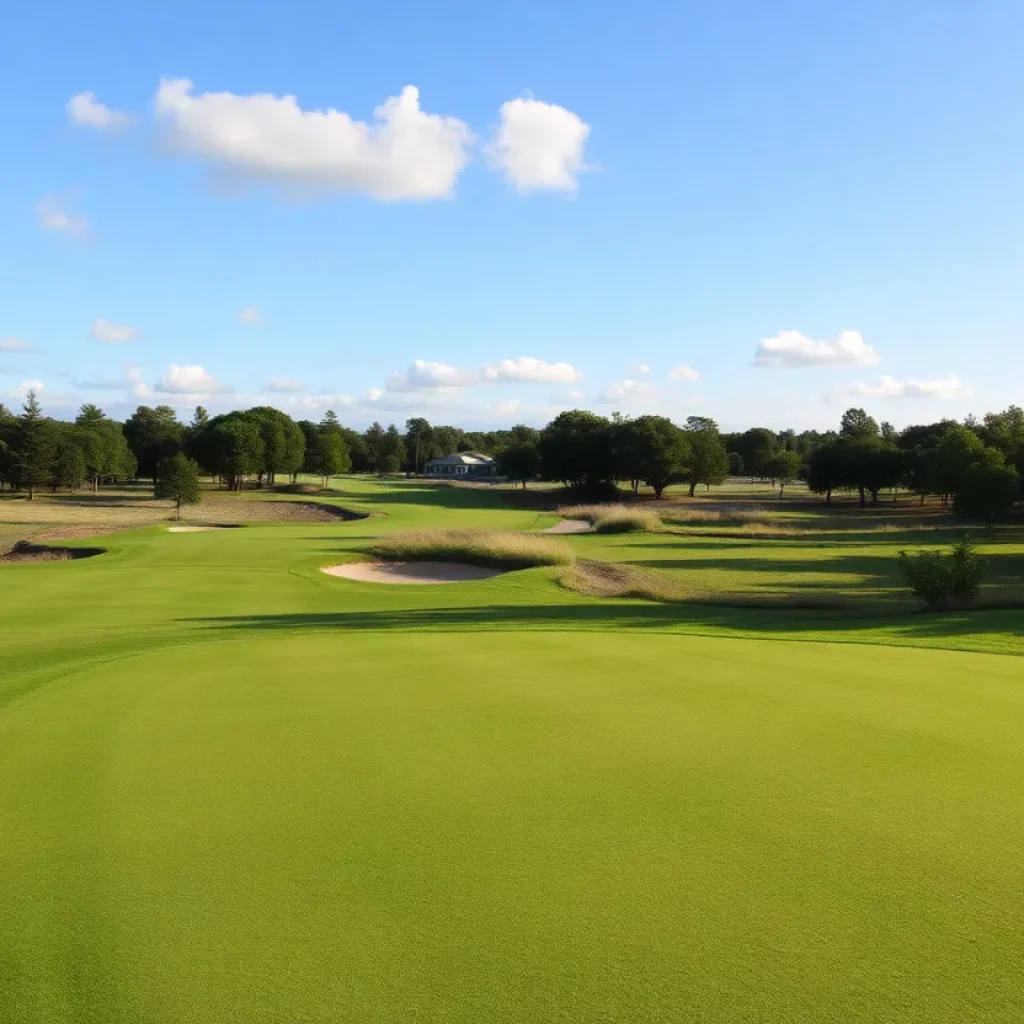 Close Up of a Beautiful Golf Course