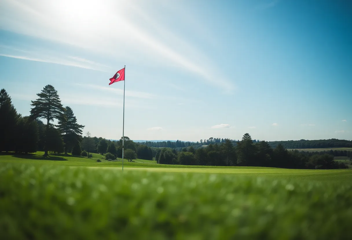 Close Up of a Beautiful Golf Course