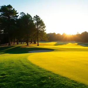 Close-Up of a Beautiful Golf Course