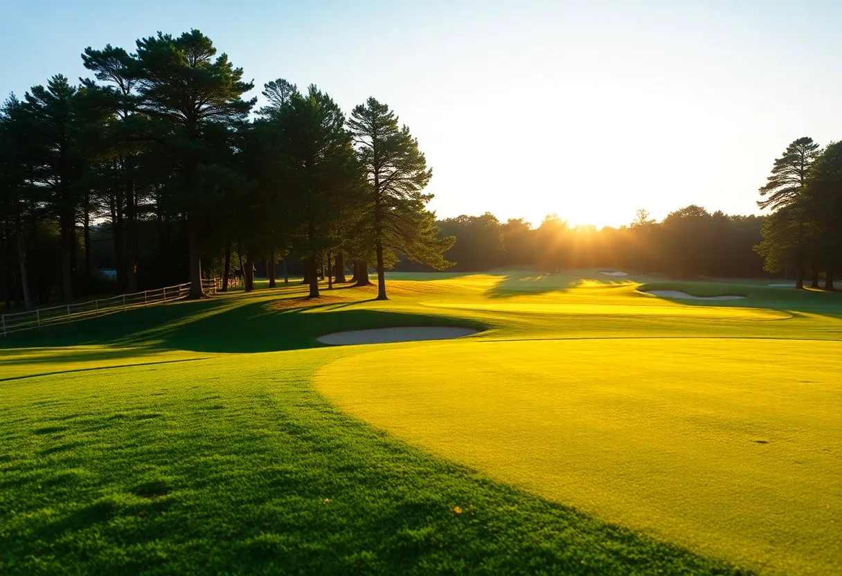 Close-Up of a Beautiful Golf Course